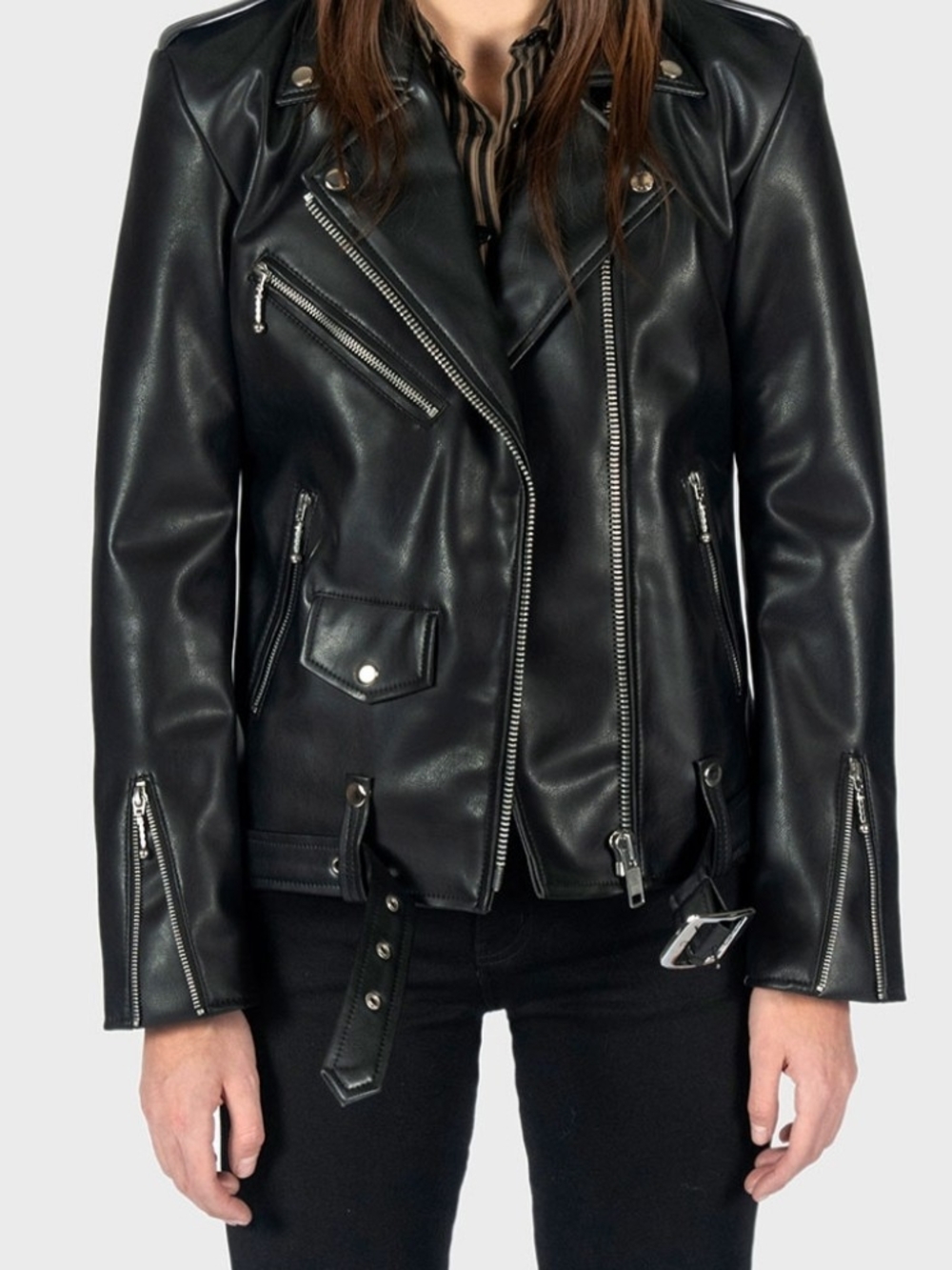 Straight To Hell Vegan Leather Jacket